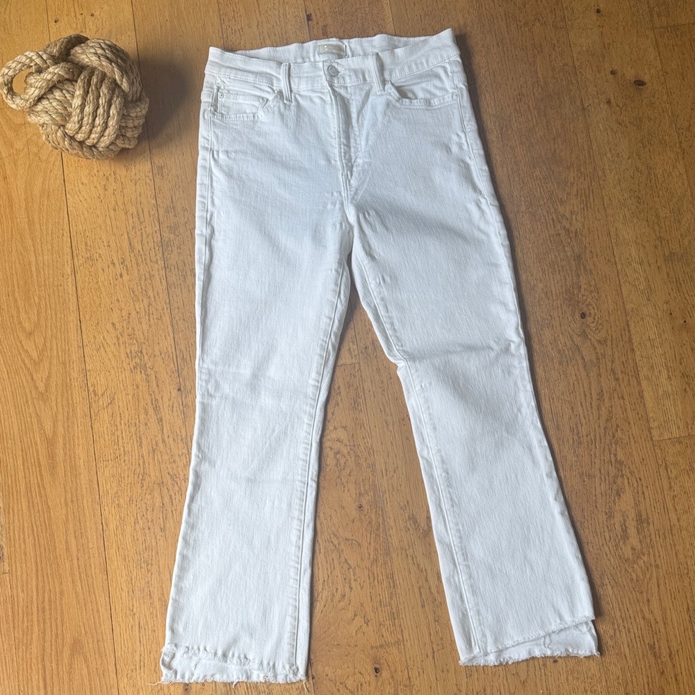 MOTHER The Insider Crop Step Fray in Fairest of Them All wash
